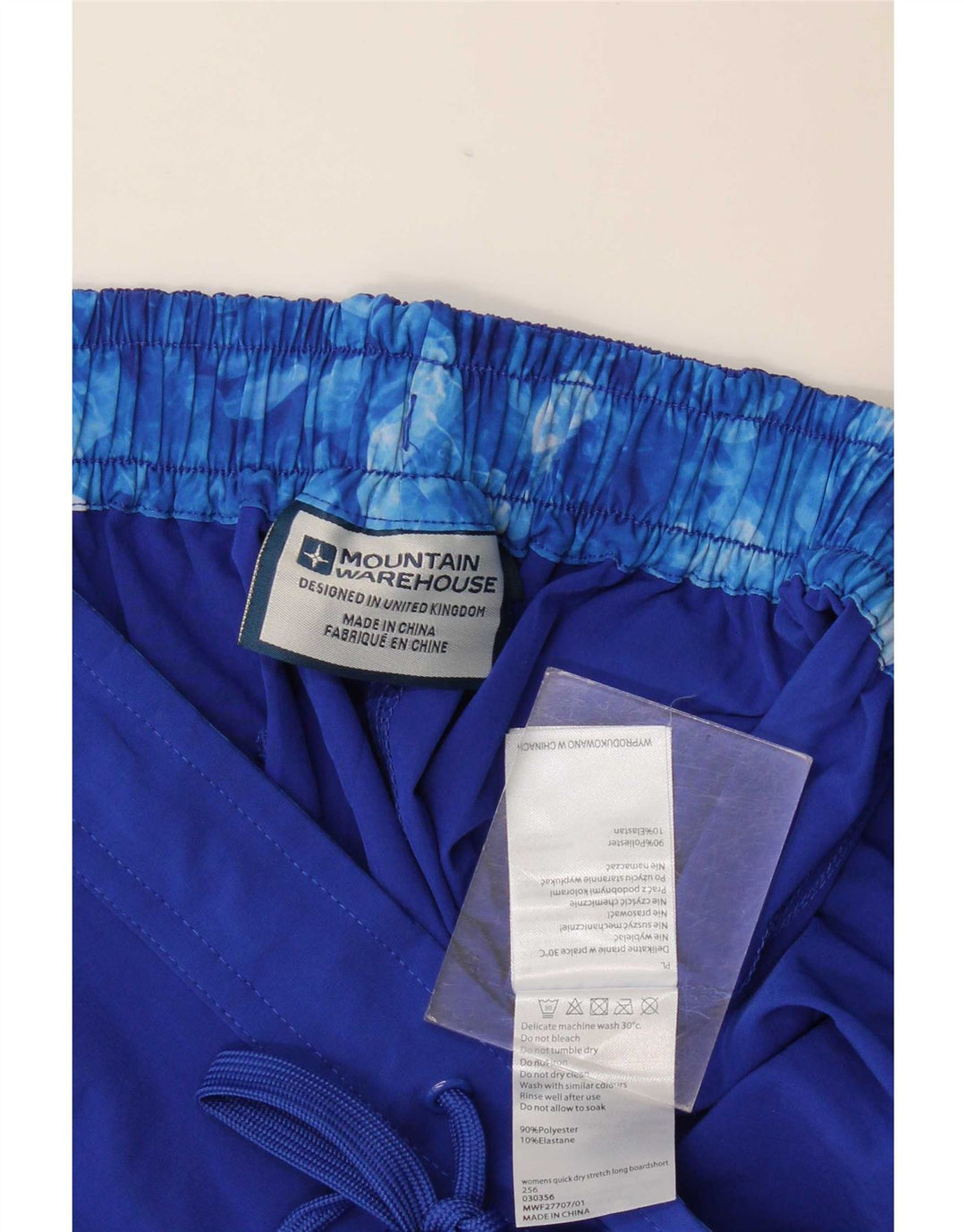 Женские шорты для плавания Mountain Warehouse, Великобритания, 14, большие синие полиэстеровые шорты