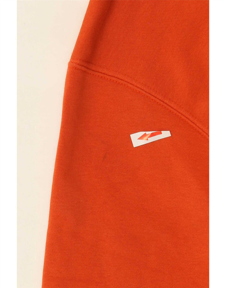 Мужской свитер Nike, хлопковый джемпер среднего оранжевого цвета