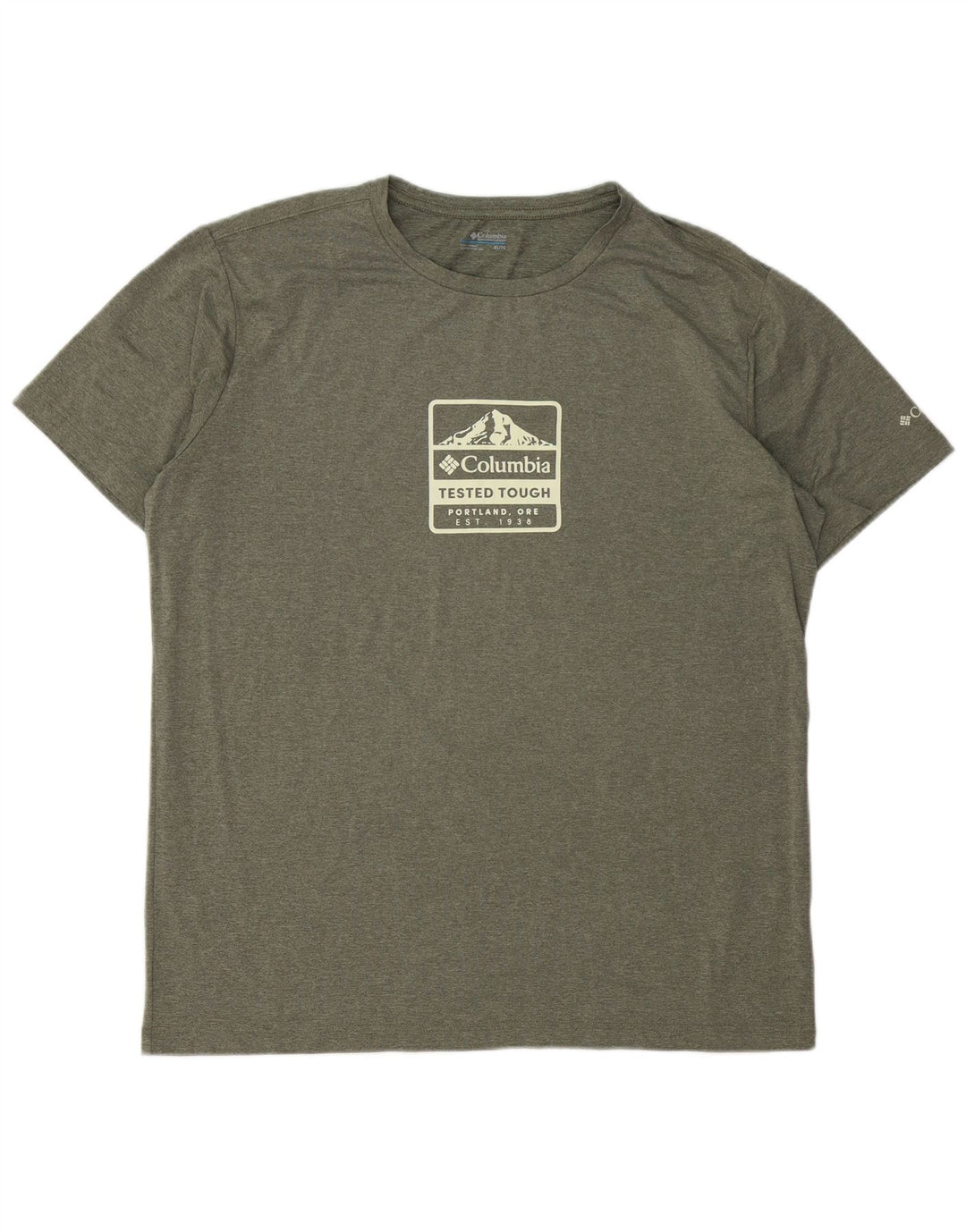 Мужская футболка COLUMBIA с рисунком, верх XL, полиэстер цвета хаки