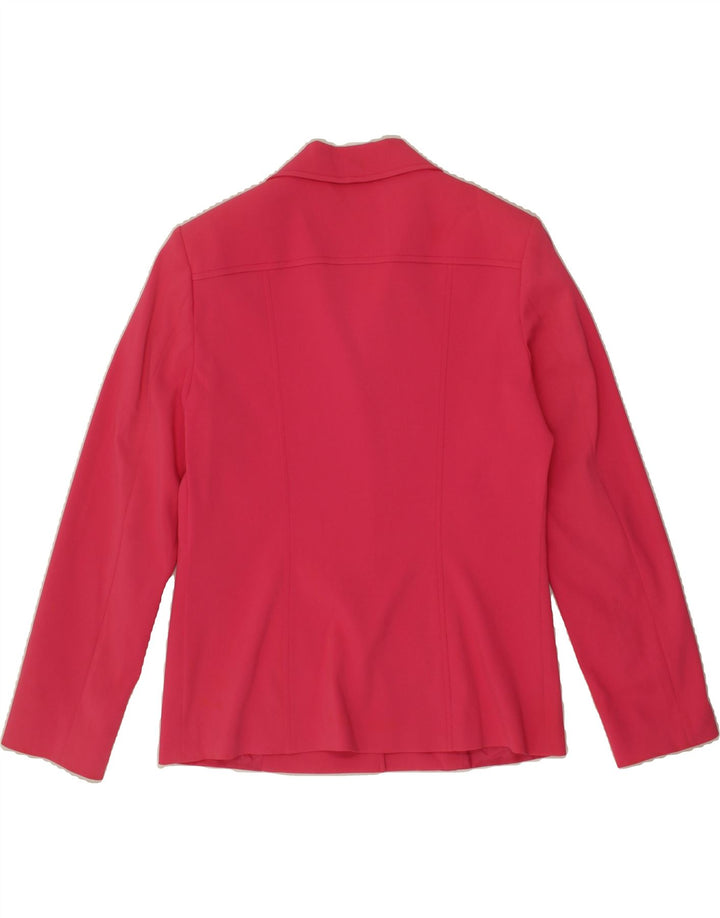 PIERRE CARDIN Womens 3 Button Blazer Jacket IT 46 Large Pink Acetate Vintage Pierre Cardin and Second-Hand Pierre Cardin from Messina Hembry 