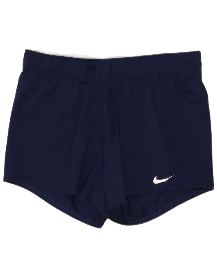 Женские спортивные шорты Nike Dri Fit UK 12, средний темно-синий, полиэстер