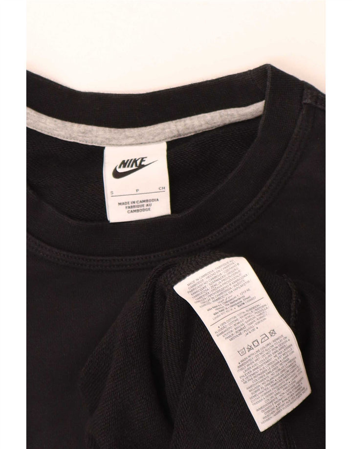 Мужской свитшот Nike, маленький черный хлопковый джемпер