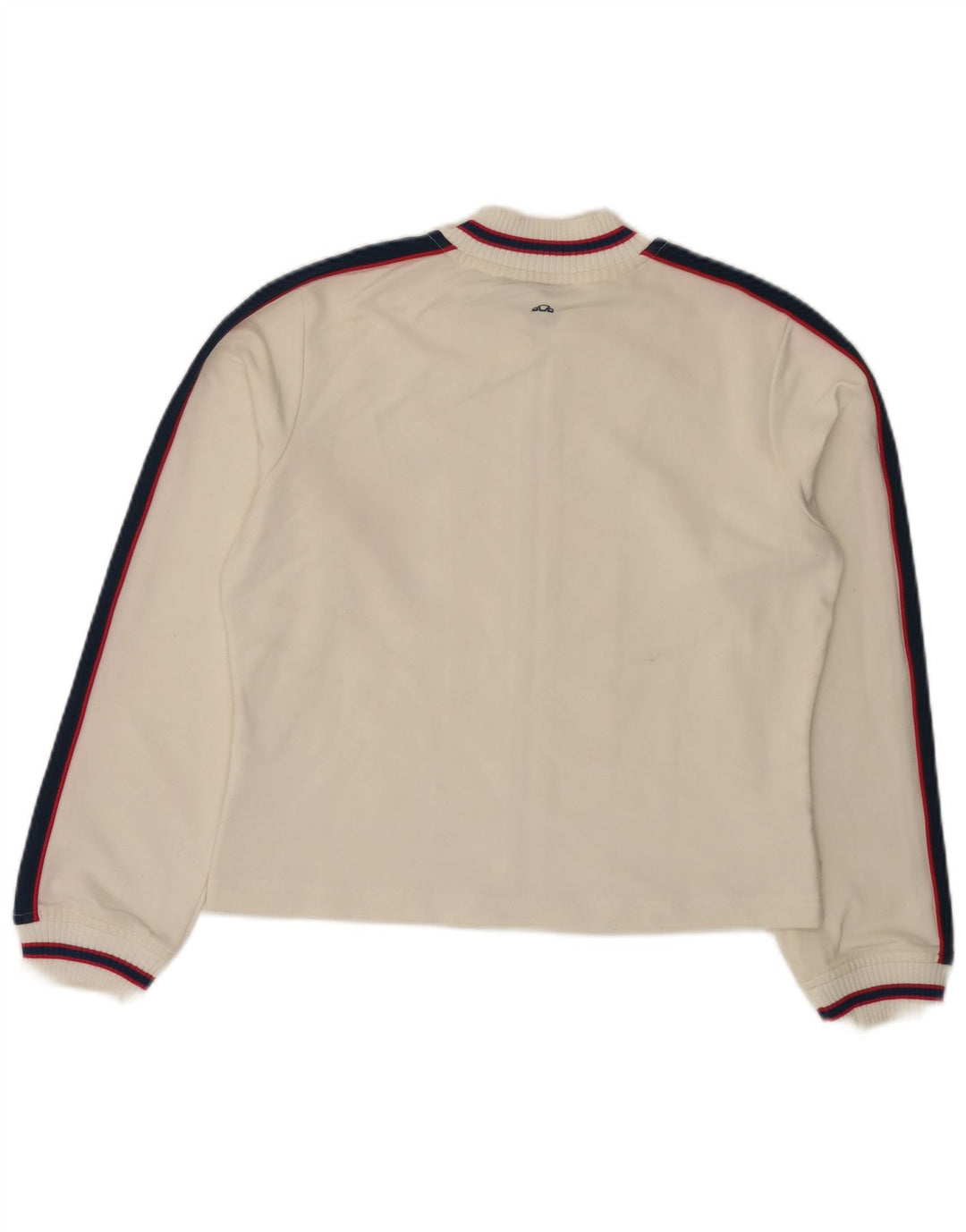 ELLESSE Женский укороченный спортивный костюм, верхняя куртка UK 12, средний белый полиэстер