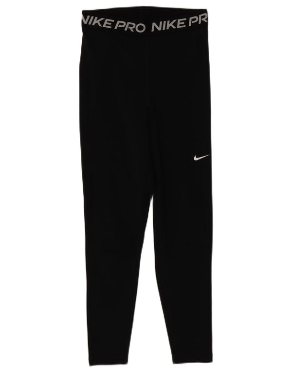 Женские леггинсы-капри Nike UK 10, маленькие черные спортивные