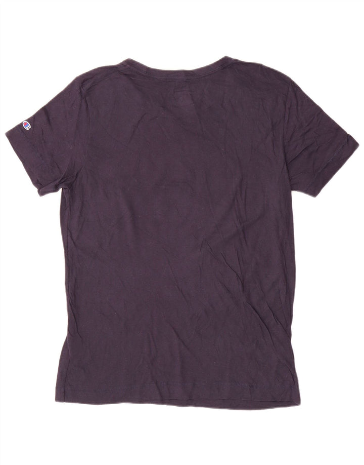 Женская футболка Champion Notre Dame с рисунком Top UK 16, большой размер, темно-синий, хлопок