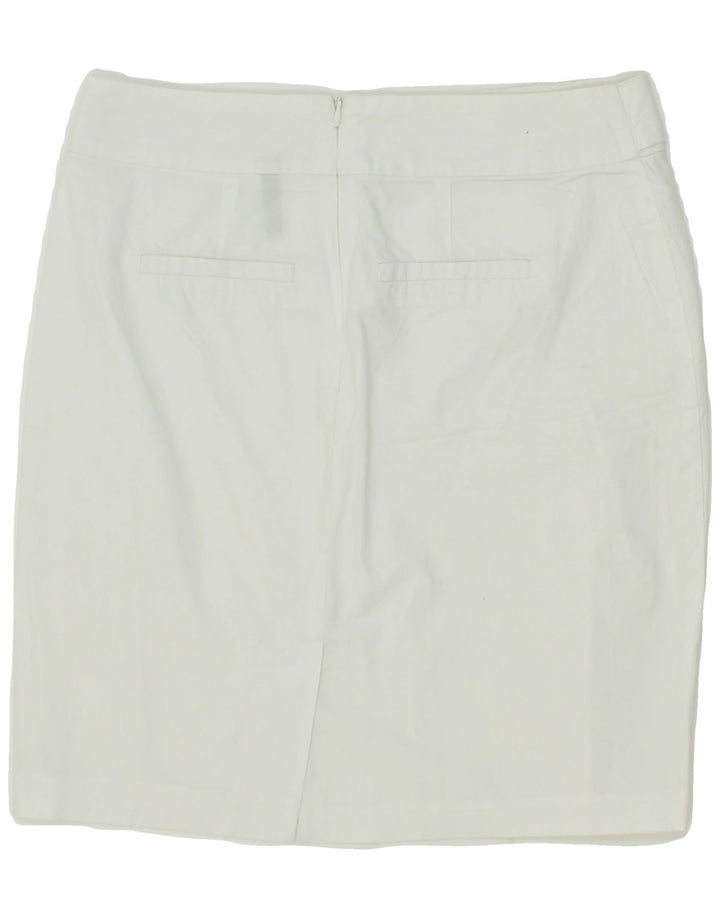 BENETTON Womens Pencil Skirt W28 Medium White Vintage Benetton and Second-Hand Benetton from Messina Hembry 
