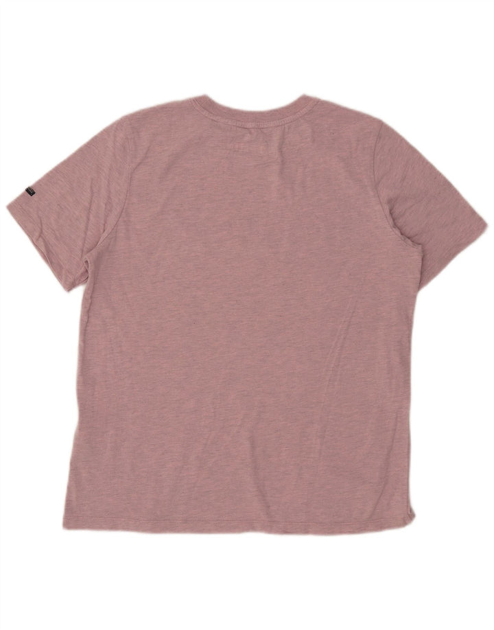 Женская футболка с рисунком Superdry Top UK 12, средний розовый полиэстер