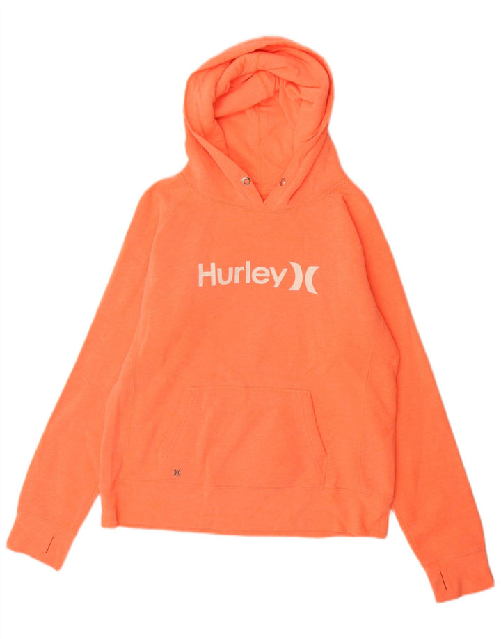 Мужской джемпер с капюшоном Hurley с рисунком, средний оранжевый, хлопок