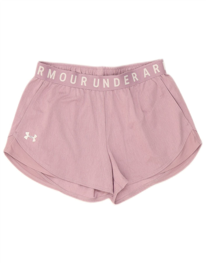 Женские спортивные шорты с рисунком Under Armour, Великобритания, 10, маленькие розовые, полиэстер