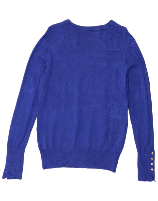Женский свитер с вырезом «лодочка» Zara UK 18 XL, синий