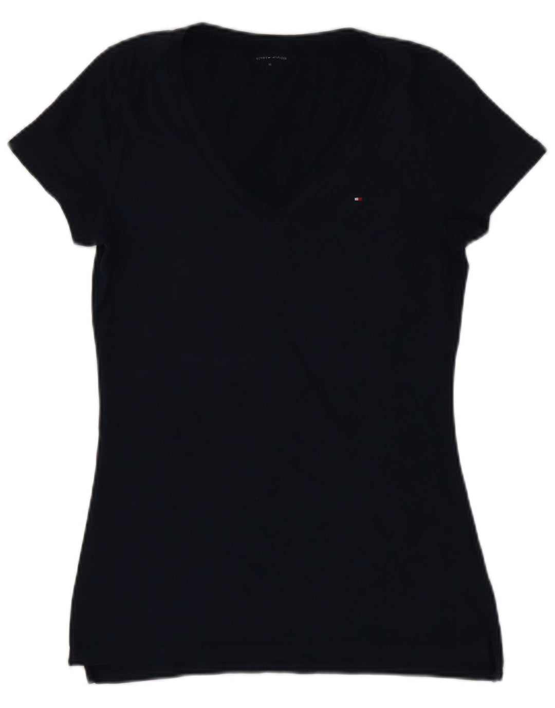 TOMMY HILFIGER Женская футболка Top UK 12 Medium Navy Blue Хлопок
