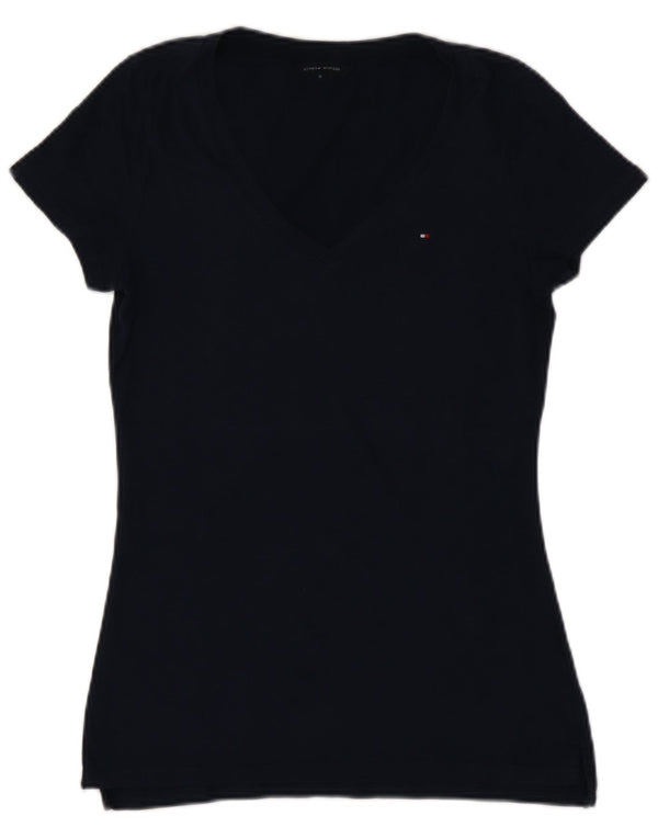 TOMMY HILFIGER Женская футболка Top UK 12 Medium Navy Blue Хлопок