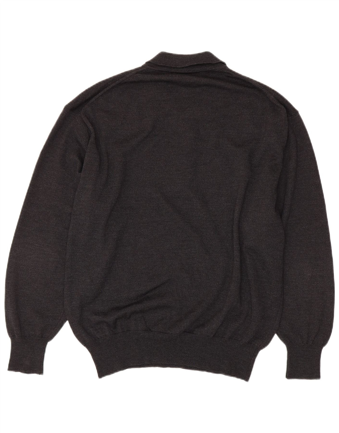 Винтажный мужской свитер с воротником поло IT 54 XL Серый