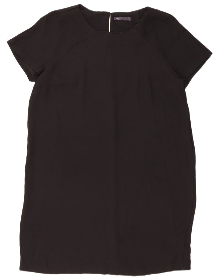 MARKS & SPENCER Womens Shift Dress UK 18 XL Black Polyester
