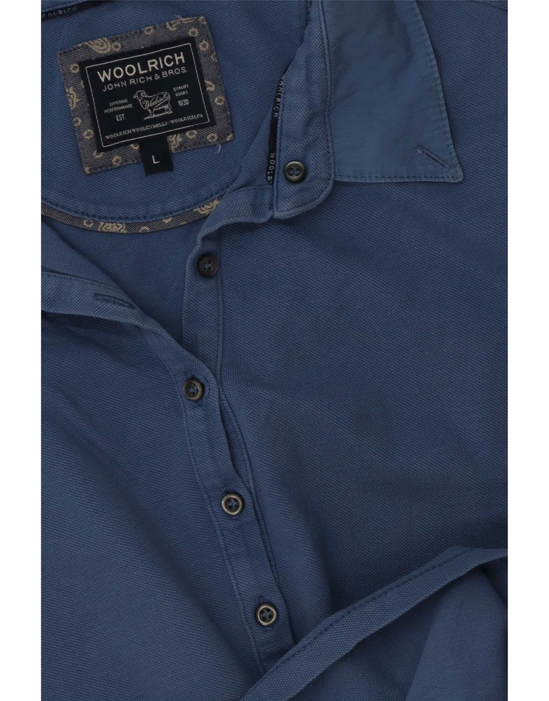 Женская рубашка поло Woolrich UK 16, большая синяя