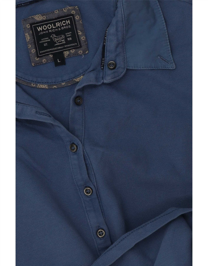 Женская рубашка поло Woolrich UK 16, большая синяя
