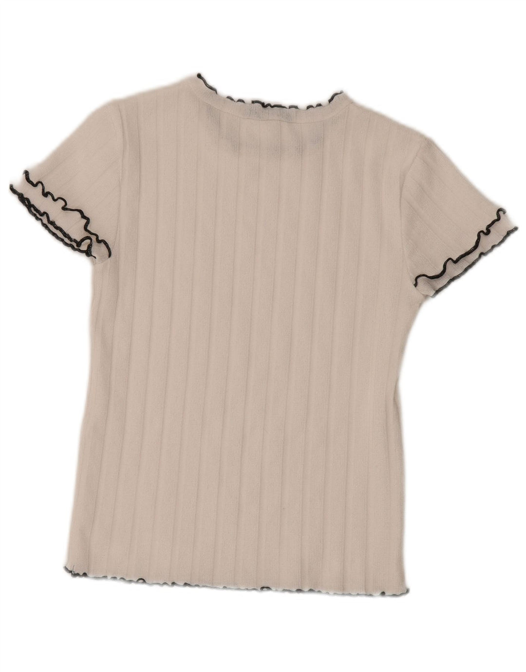 Женская футболка Zara Top UK 12 Medium White