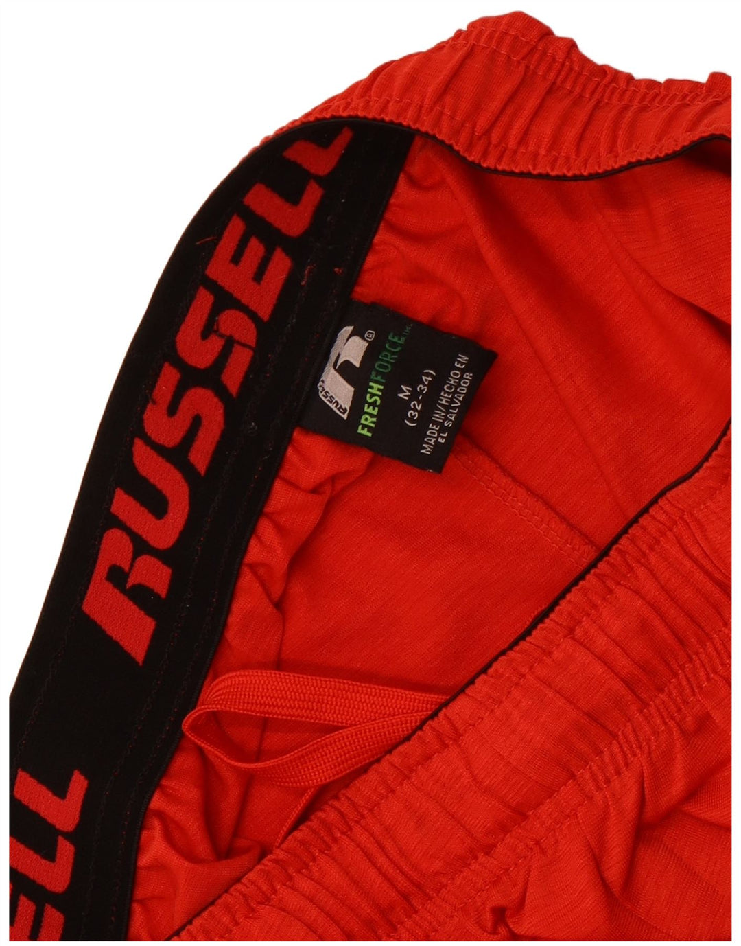 Мужские спортивные шорты Russell Athletic, средние красные цветные блоки