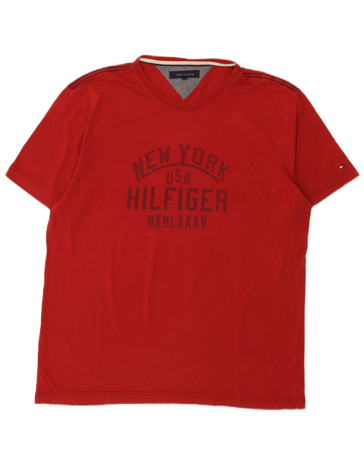 Tommy Hilfiger Мужская футболка с рисунком Top XL Красный