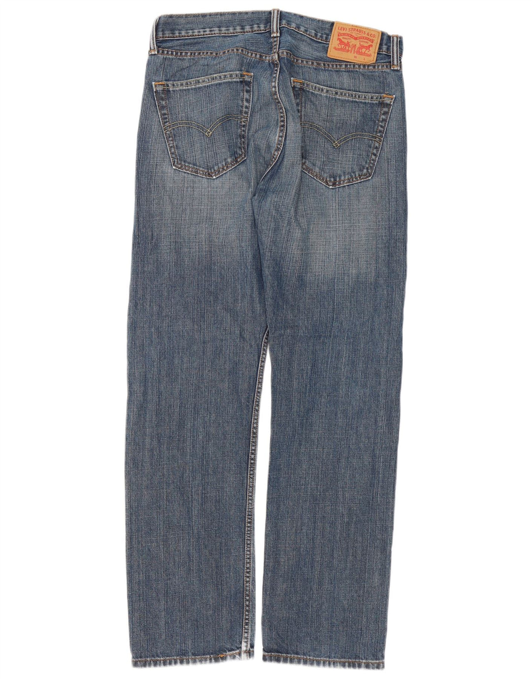 Мужские прямые джинсы Levi's W33 L32 синие, хлопок