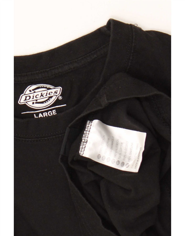 Мужская футболка Dickies, большой черный хлопок
