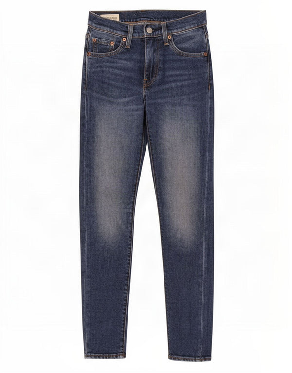 Женские зауженные джинсы Levi's W26 L30, синий хлопок