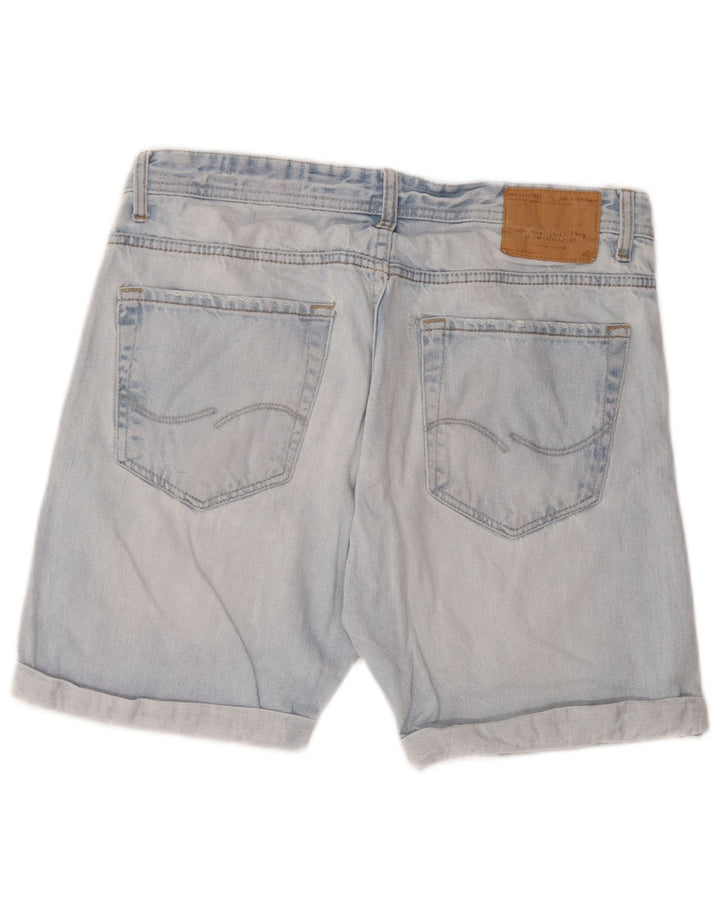 Мужские джинсовые шорты Jack & Jones, большие размеры, W34, синие, хлопок
