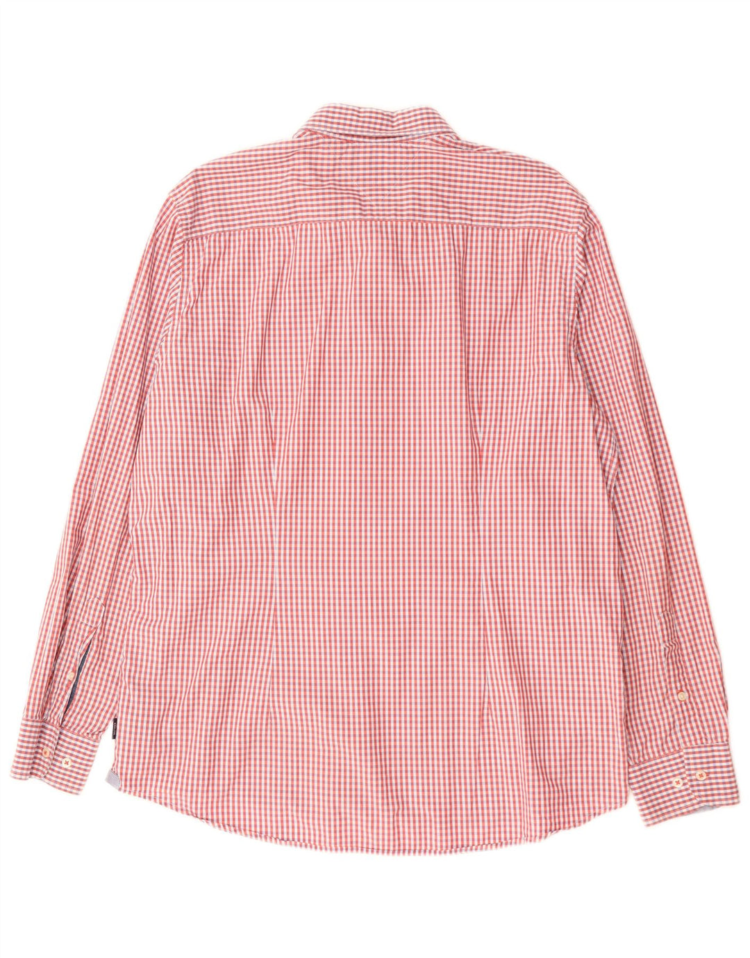 TOMMY HILFIGER Мужская приталенная рубашка 2XL из хлопка в красную клетку