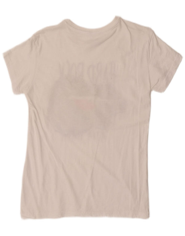 Женская футболка с рисунком Hard Rock Cafe Ayia Napa Top UK 12, средний белый