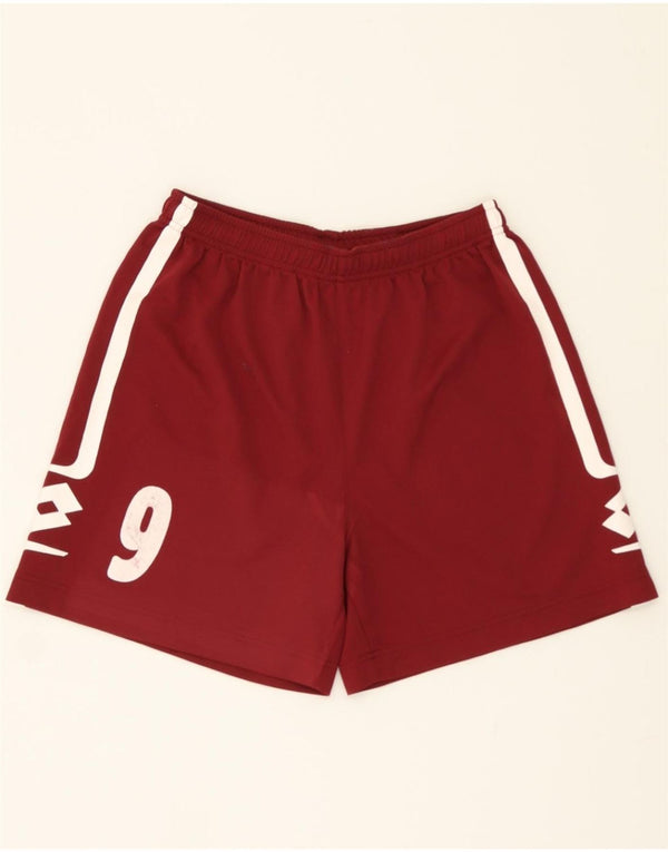 LOTTO Mens Graphic Sport Shorts UK 40/42 Large  Maroon Polyester