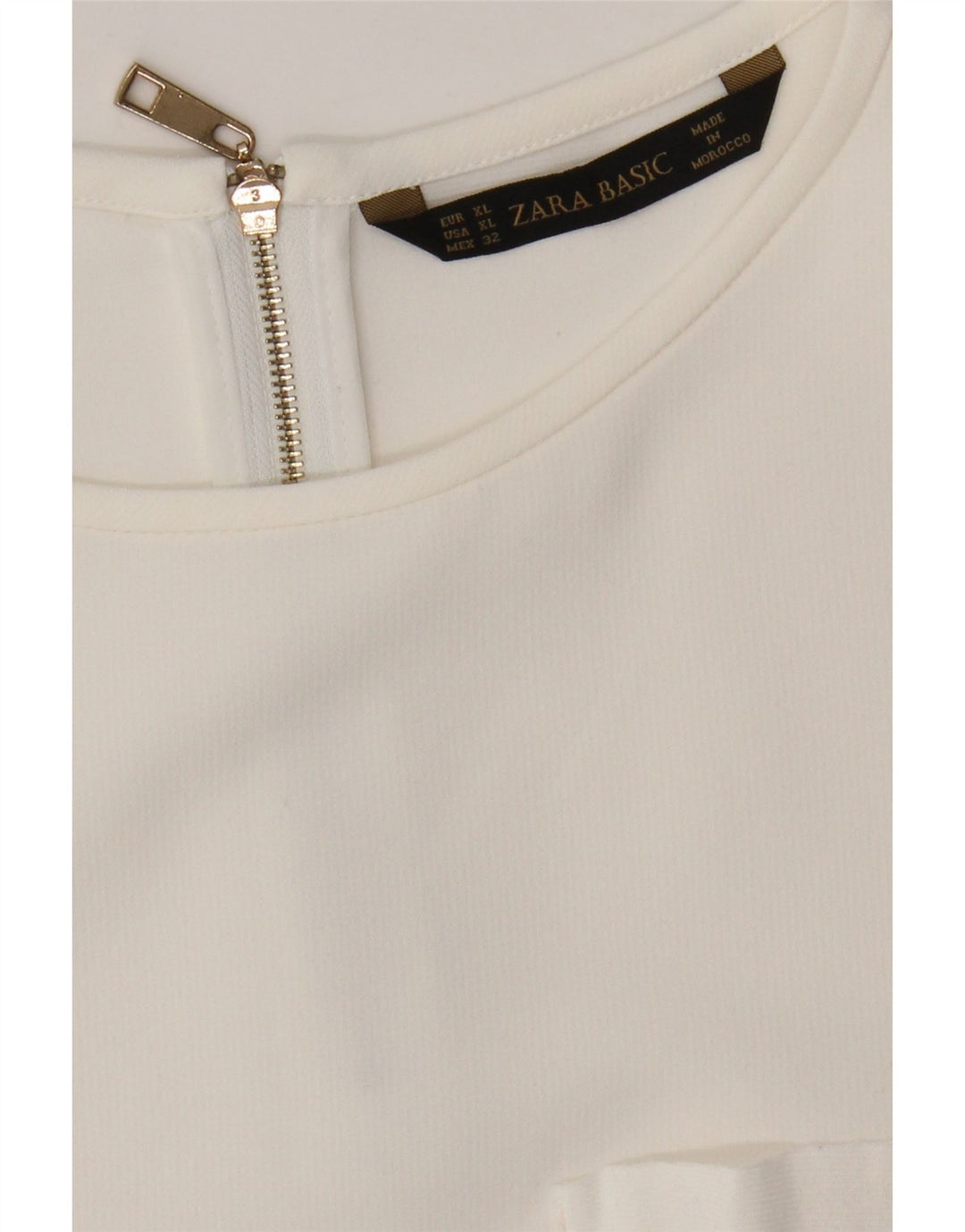 Женская блузка Zara Top UK 18 XL Белая