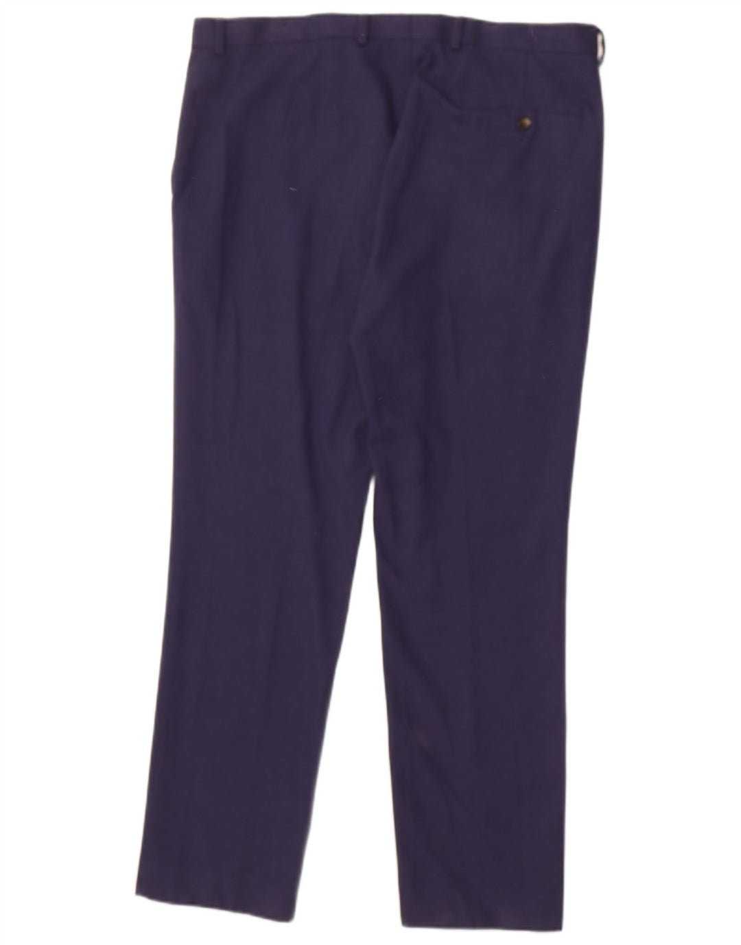 MARKS & SPENCER Mens Slim Suit Trousers W38 L31 Navy Blue Polyester