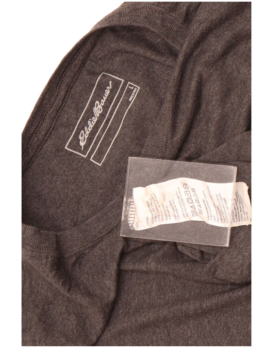 Мужская футболка Eddie Bauer, большой серый хлопок