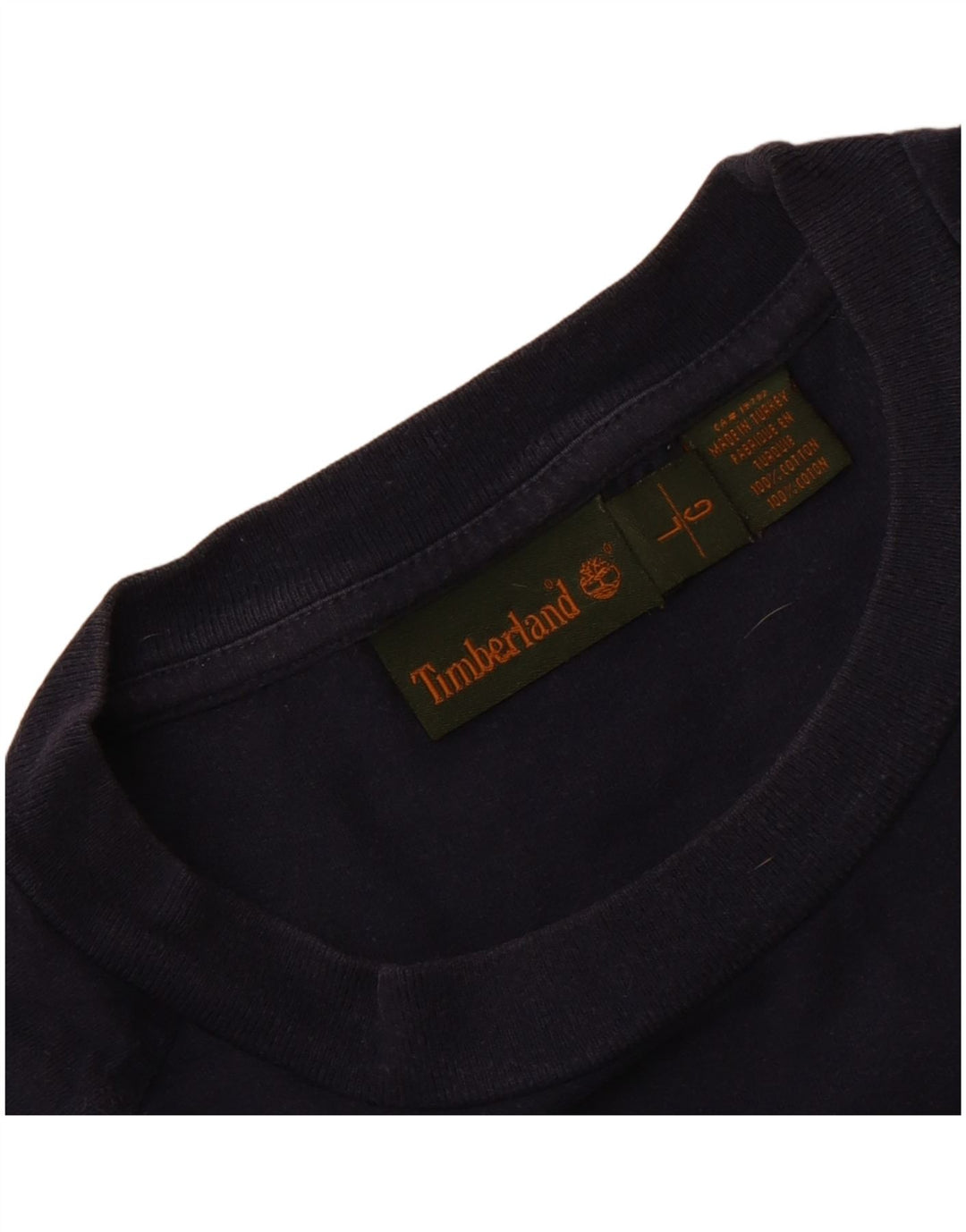 TIMBERLAND Мужская футболка с рисунком, большой темно-синий хлопок