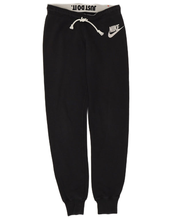 Женские спортивные брюки NIKE Joggers UK 10, маленькие черные хлопковые брюки
