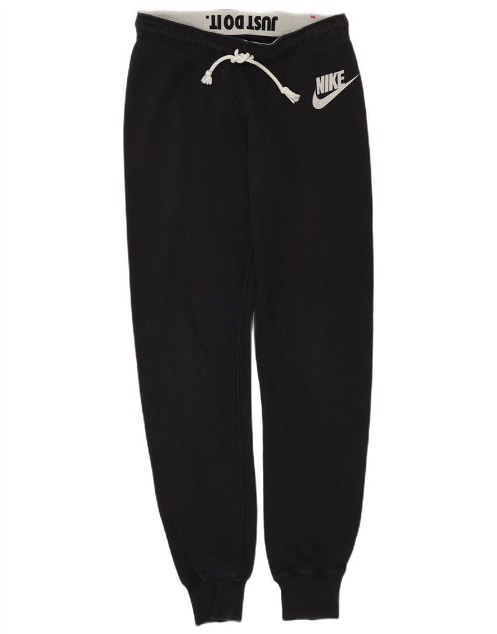 Женские спортивные брюки NIKE Joggers UK 10, маленькие черные хлопковые брюки