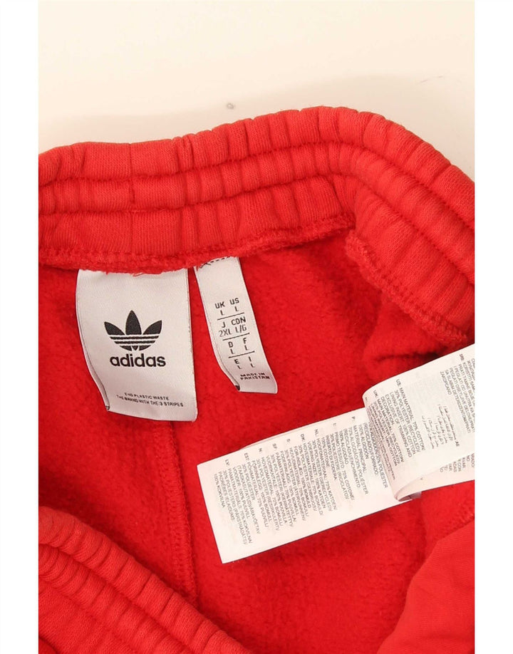 Мужские спортивные шорты Adidas, большие красные хлопковые