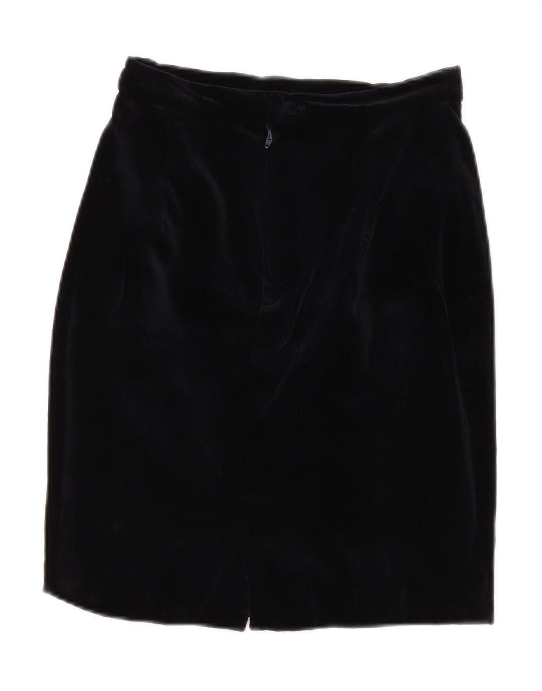 VINTAGE Женская бархатная юбка-карандаш с высокой талией IT 42 Medium W26 Темно-синий