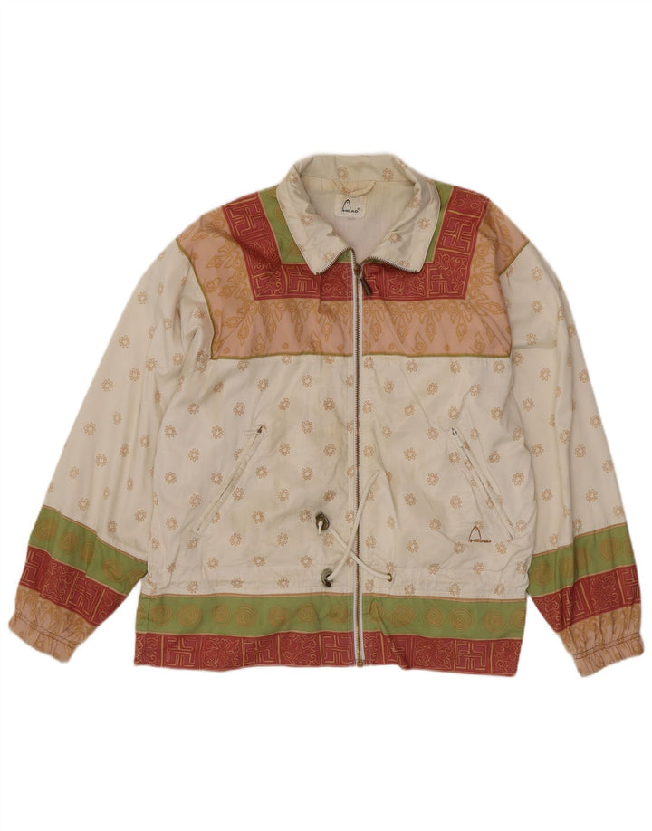 Женский бомбер HEAD UK 20 2XL Белый с цветочным принтом