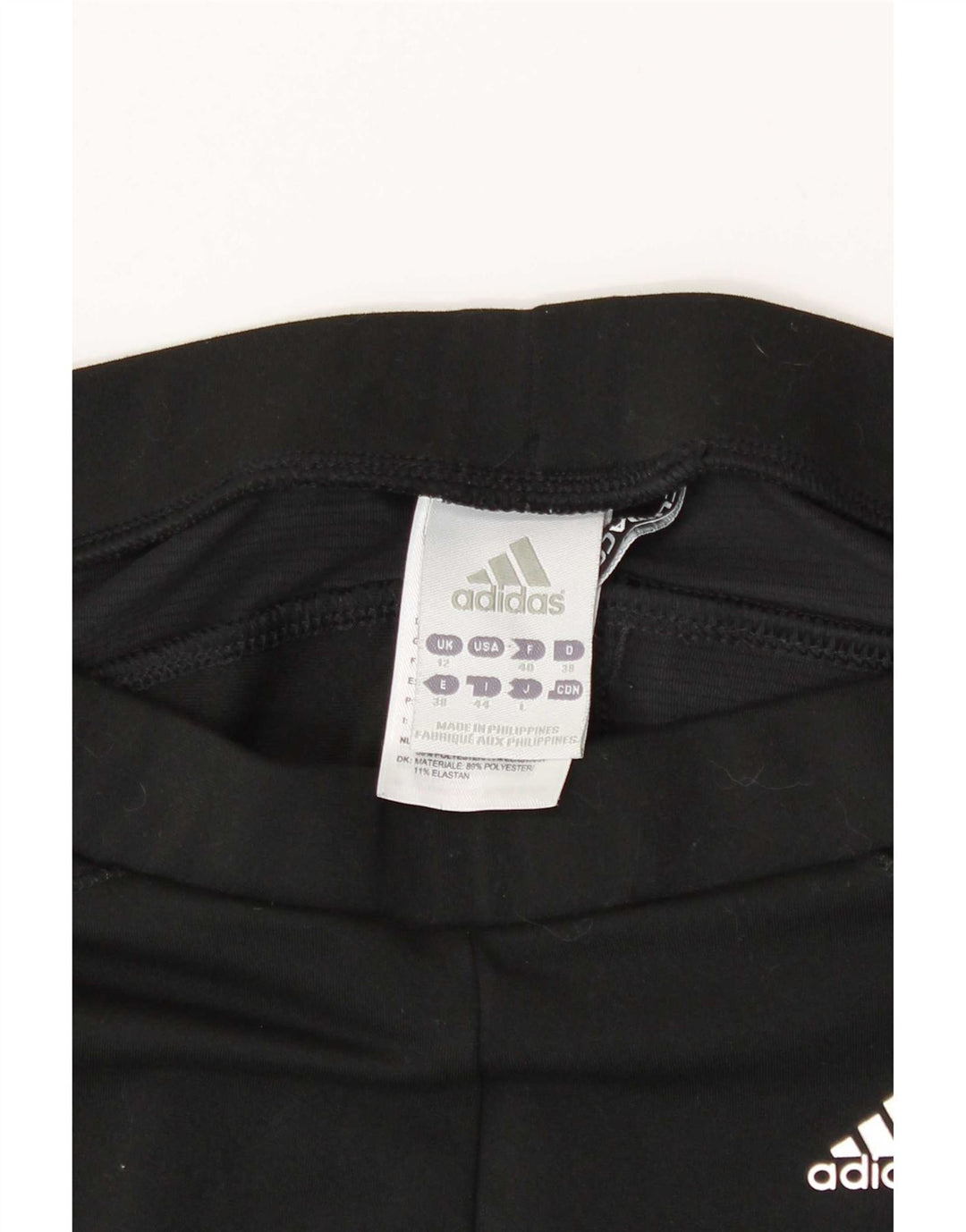 Женские леггинсы-капри Adidas Climacool UK 12, средний черный полиэстер