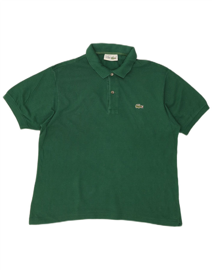 LACOSTE Mens Polo Shirt Size 5 Large Green