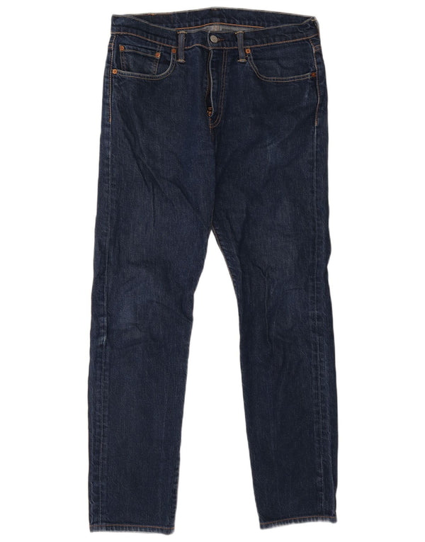 Мужские зауженные джинсы Levi's 502 W32 L30 синие, хлопок