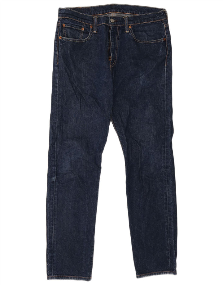 Мужские зауженные джинсы Levi's 502 W32 L30 синие, хлопок