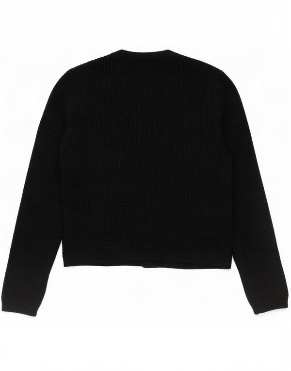Marks & Spencer Womens Crop Cardigan Sweater UK 10 Small Navy Blue