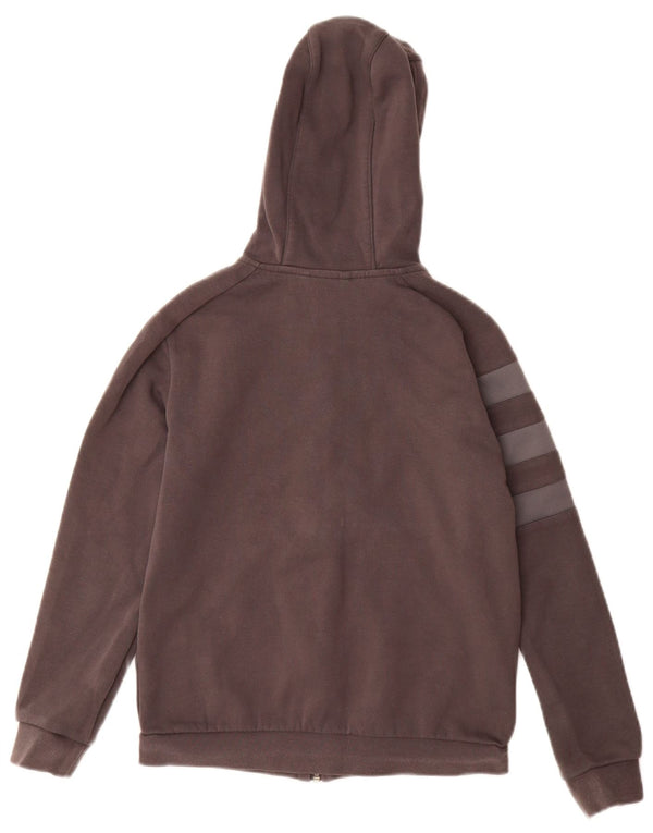 Свитер с капюшоном и молнией на молнии ADIDAS Munster для девочек 11–12 лет, серый хлопок