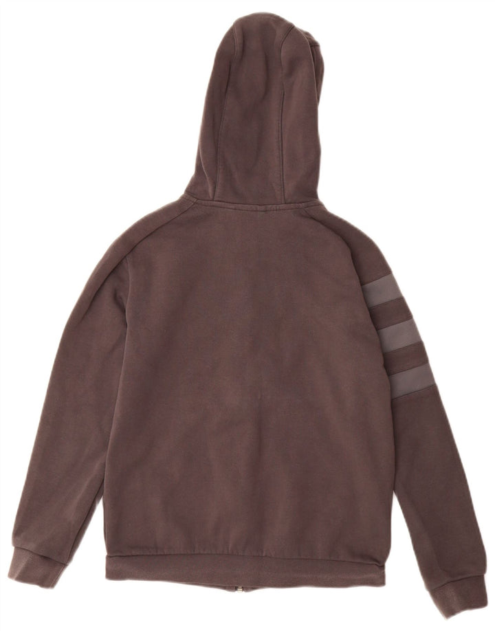 Свитер с капюшоном и молнией на молнии ADIDAS Munster для девочек 11–12 лет, серый хлопок