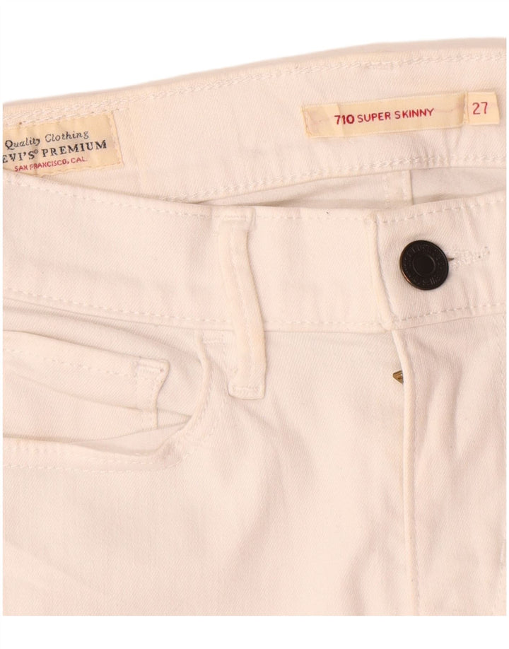 Женские джинсы Levi's 710 Super Skinny W27 L29 белые