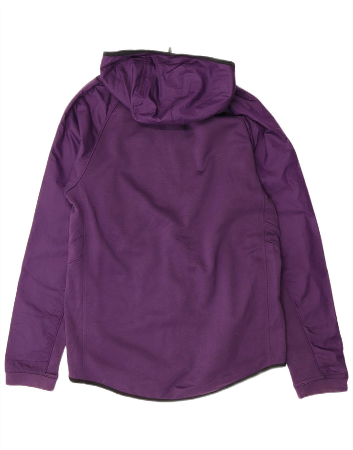 NIKE Mens Zip Hoodie Sweater Small Purple Polyester