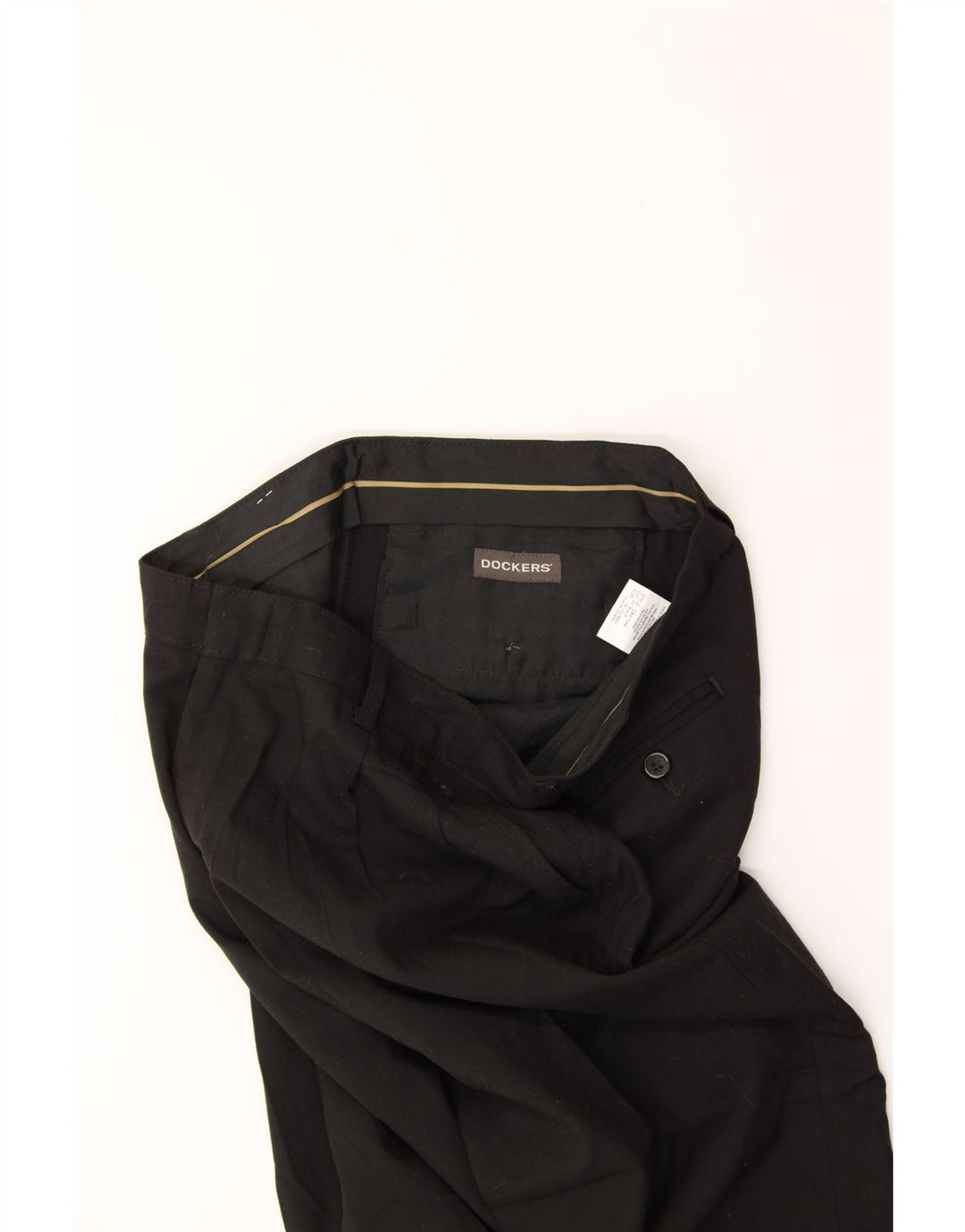 DOCKERS Womens Pegged Chino Trousers US 16 2XL W32 L25 Black Polyester Vintage Dockers and Second-Hand Dockers from Messina Hembry 