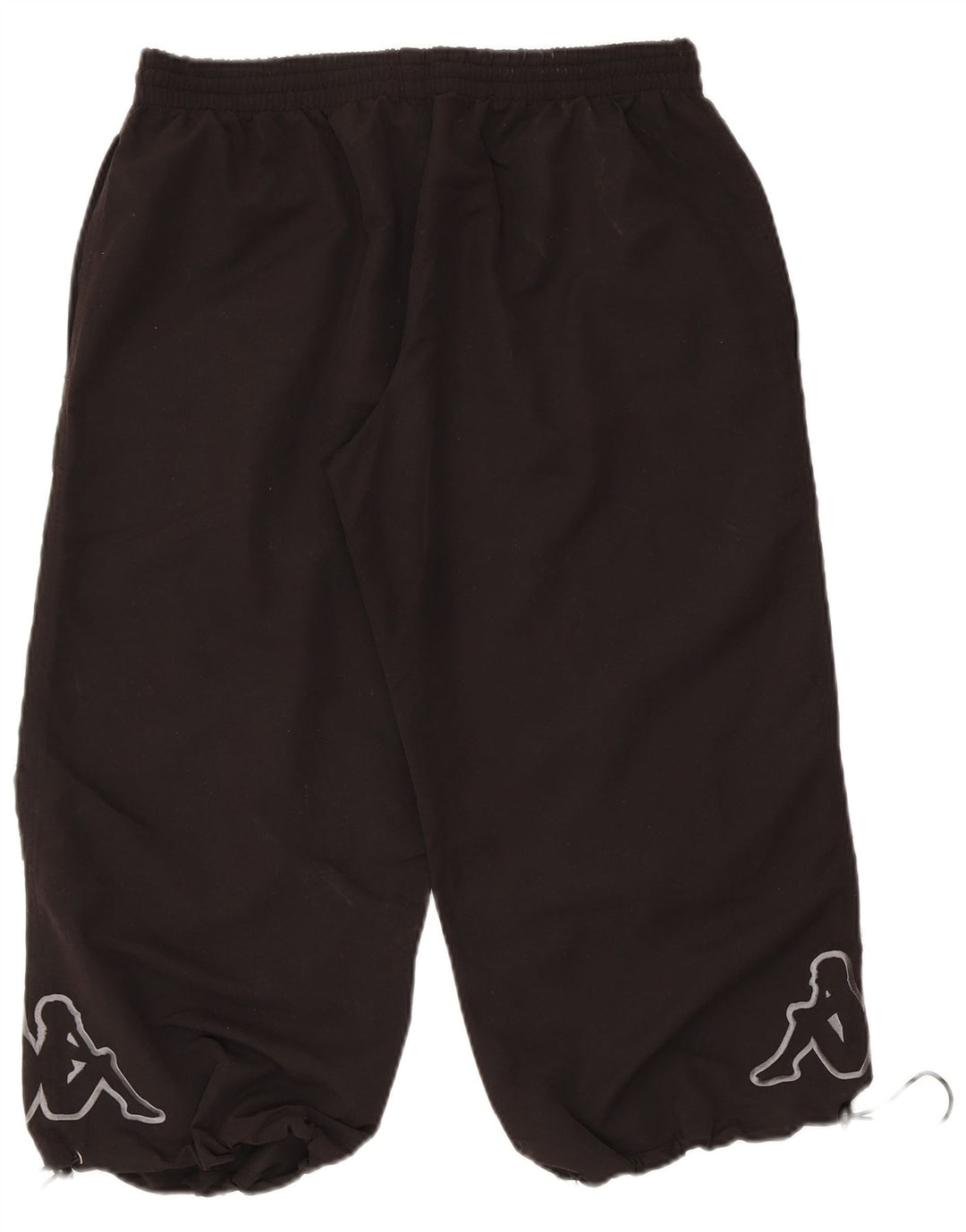 KAPPA Мужские спортивные брюки-капри с графическим рисунком, средний черный полиэстер